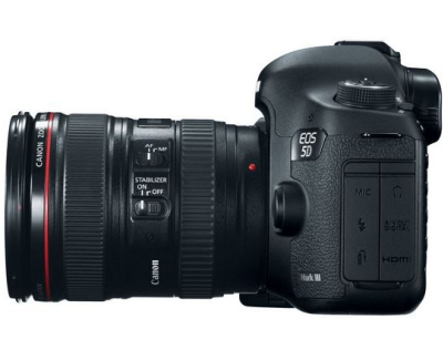 canon eos 5d mark iii review - side