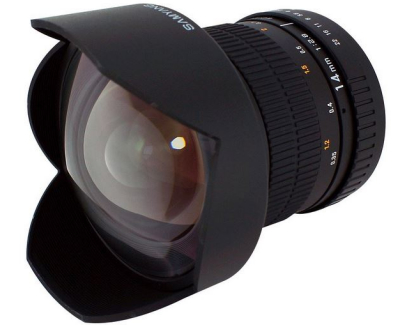 Samyang 14mm wide angle lens